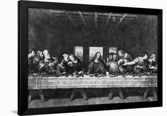 Engraving of Last Supper by Da Vinci-null-Framed Giclee Print