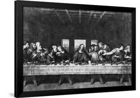 Engraving of Last Supper by Da Vinci-null-Framed Giclee Print