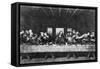 Engraving of Last Supper by Da Vinci-null-Framed Stretched Canvas