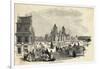 Engraving of Marketplace in Mexico-null-Framed Giclee Print