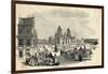 Engraving of Marketplace in Mexico-null-Framed Giclee Print