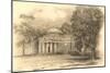 Engraving of Monticello, Charlottesville, Virginia-null-Mounted Art Print