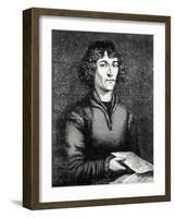 Engraving of Nicolas Copernicus, Polish Astronomer-Jeremy Burgess-Framed Photographic Print