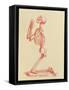 Engraving of Praying Male Skeleton by Cheselden-Mehau Kulyk-Framed Stretched Canvas