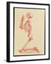 Engraving of Praying Male Skeleton by Cheselden-Mehau Kulyk-Framed Photographic Print