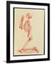 Engraving of Praying Male Skeleton by Cheselden-Mehau Kulyk-Framed Photographic Print