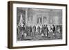 Engraving of President Buchanan Receiving Japanese Ambassadors-null-Framed Giclee Print