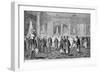 Engraving of President Buchanan Receiving Japanese Ambassadors-null-Framed Giclee Print