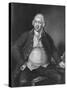 Engraving of Sir Richard Arkwright-null-Stretched Canvas