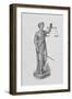 Engraving of Statue of Justice Holding the Scales-null-Framed Giclee Print