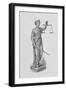 Engraving of Statue of Justice Holding the Scales-null-Framed Giclee Print