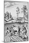 Engraving of Strip Farming by Wenceslaus Hollar-null-Mounted Giclee Print