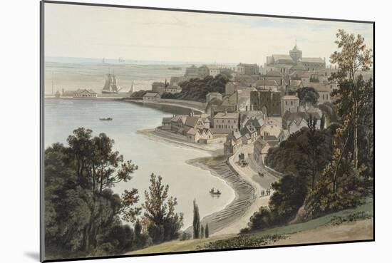 Engraving of Sussex: View of Rye-William Daniell-Mounted Giclee Print