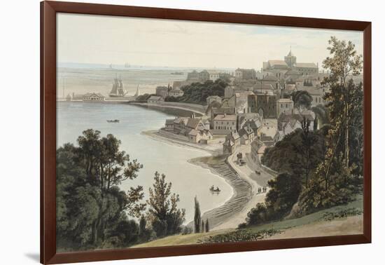 Engraving of Sussex: View of Rye-William Daniell-Framed Giclee Print