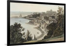 Engraving of Sussex: View of Rye-William Daniell-Framed Giclee Print