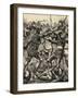 Engraving of the Battle of Poitiers-null-Framed Giclee Print