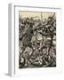 Engraving of the Battle of Poitiers-null-Framed Giclee Print