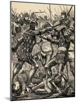 Engraving of the Battle of Poitiers-null-Mounted Giclee Print