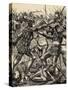 Engraving of the Battle of Poitiers-null-Stretched Canvas