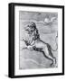 Engraving of the Lion; Constellation-null-Framed Giclee Print