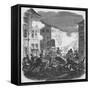 Engraving of the Revolution in Germany in 1848-null-Framed Stretched Canvas