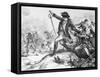 Engraving of the Shooting of Major Pitcairn-null-Framed Stretched Canvas
