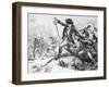 Engraving of the Shooting of Major Pitcairn-null-Framed Giclee Print
