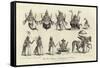 Engraving of the Ten Avatars of Vishnu-null-Framed Stretched Canvas