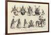 Engraving of the Ten Avatars of Vishnu-null-Framed Giclee Print