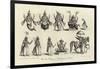 Engraving of the Ten Avatars of Vishnu-null-Framed Giclee Print