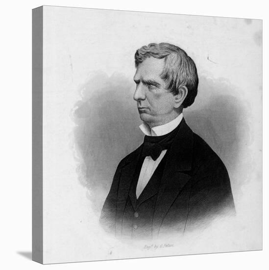 Engraving of William Seward, American Statesman and Secretary of State under President Lincoln-null-Stretched Canvas