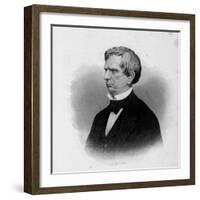 Engraving of William Seward, American Statesman and Secretary of State under President Lincoln-null-Framed Photographic Print