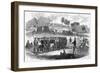 Engraving of William Walker Training His Soldiers at Virgin Bay-null-Framed Giclee Print