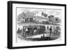 Engraving of William Walker Training His Soldiers at Virgin Bay-null-Framed Giclee Print