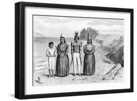 Engraving of Yaqui Indians-null-Framed Giclee Print