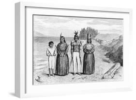 Engraving of Yaqui Indians-null-Framed Giclee Print