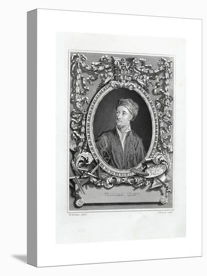 Engraving Print of William Kent-J.W. Cook-Stretched Canvas