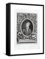 Engraving Print of William Kent-J.W. Cook-Framed Stretched Canvas