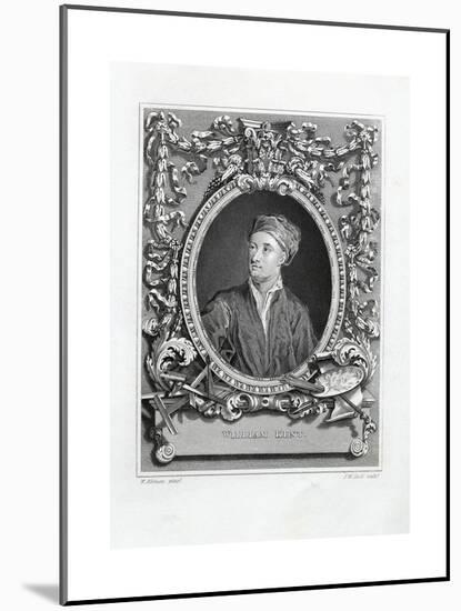 Engraving Print of William Kent-J.W. Cook-Mounted Giclee Print