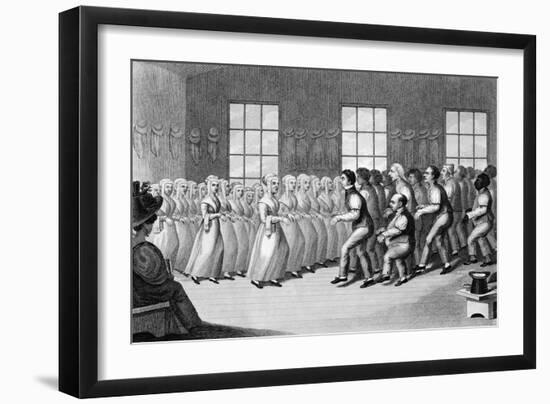 Engraving Shakers Near Lebanon, New York-null-Framed Giclee Print