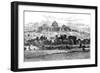 Engraving Showing a Distant View of the Alexandra Palace, Muswell Hill, 1871-null-Framed Art Print