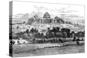 Engraving Showing a Distant View of the Alexandra Palace, Muswell Hill, 1871-null-Stretched Canvas