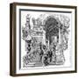 Engraving Showing the Grand Staircase of Buckingham Palace, London, in 1887-null-Framed Art Print