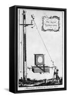 Engraving "The Aerial Telescope"-null-Framed Stretched Canvas