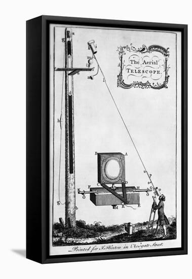 Engraving "The Aerial Telescope"-null-Framed Stretched Canvas