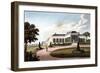 Engraving, "View of the Longwood House Near the Garden" (1819)-null-Framed Giclee Print