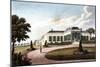 Engraving, "View of the Longwood House Near the Garden" (1819)-null-Mounted Giclee Print