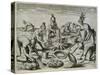 Engraving-Theodor de Bry-Stretched Canvas