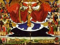 Holy Trinity Crowning Virgin, Detail from Coronation of Virgin, 1454-Enguerrand Quarton-Giclee Print