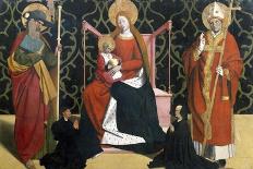 The Coronation of the Virgin, Completed 1453-Enguerrand Quarton-Framed Giclee Print